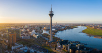 Skyline von Düsseldorf Das Bild zeigt die Skyline von Düsseldorf