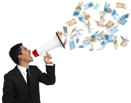 Megaphone Geld